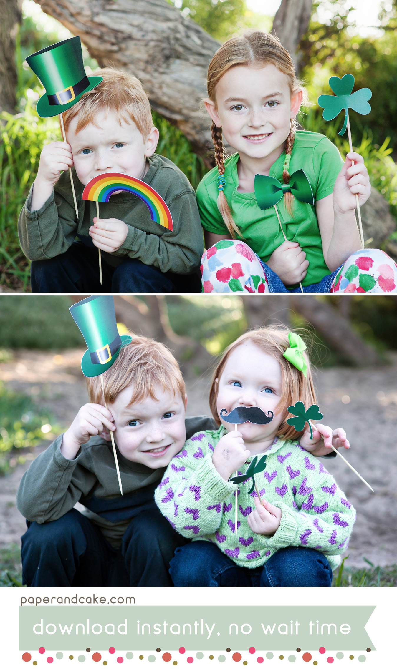 St. Patrick's Day Printable Photo Booth Props