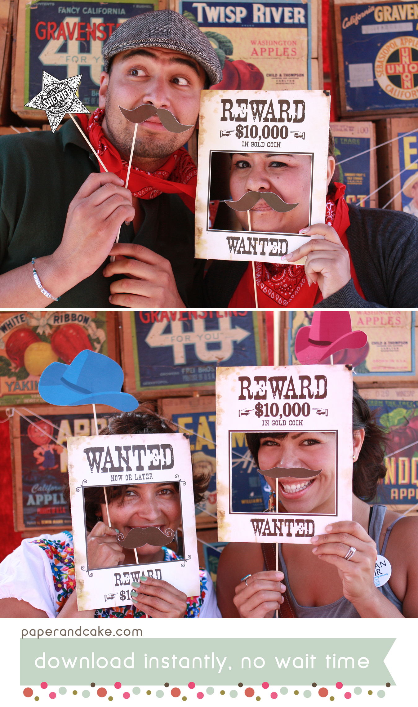 Wild West Photo Booth Props