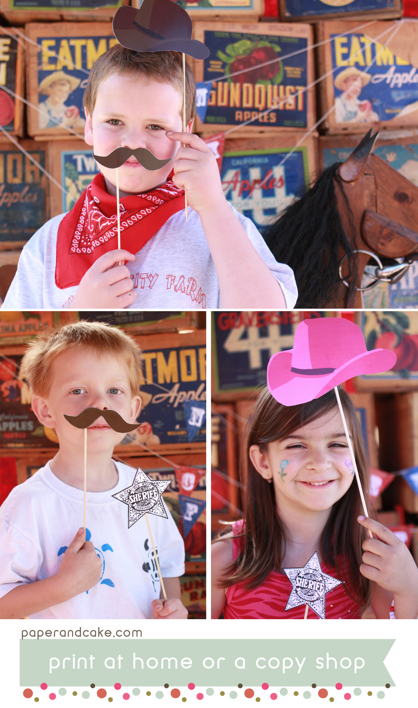 Wild West Photo Booth Props