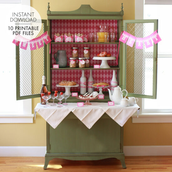 Sweet Heart Printable Party - Paper and Cake