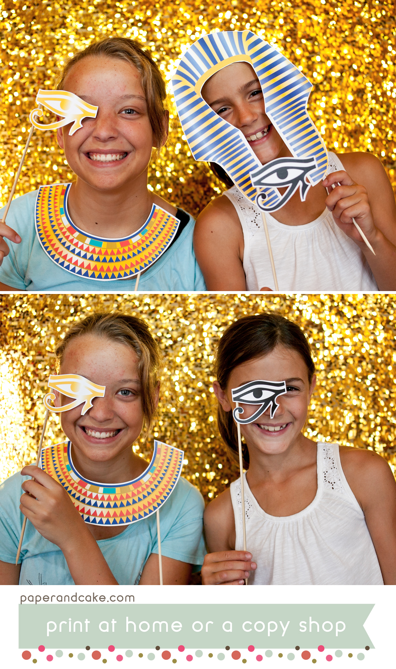 egyptian photo booth props
