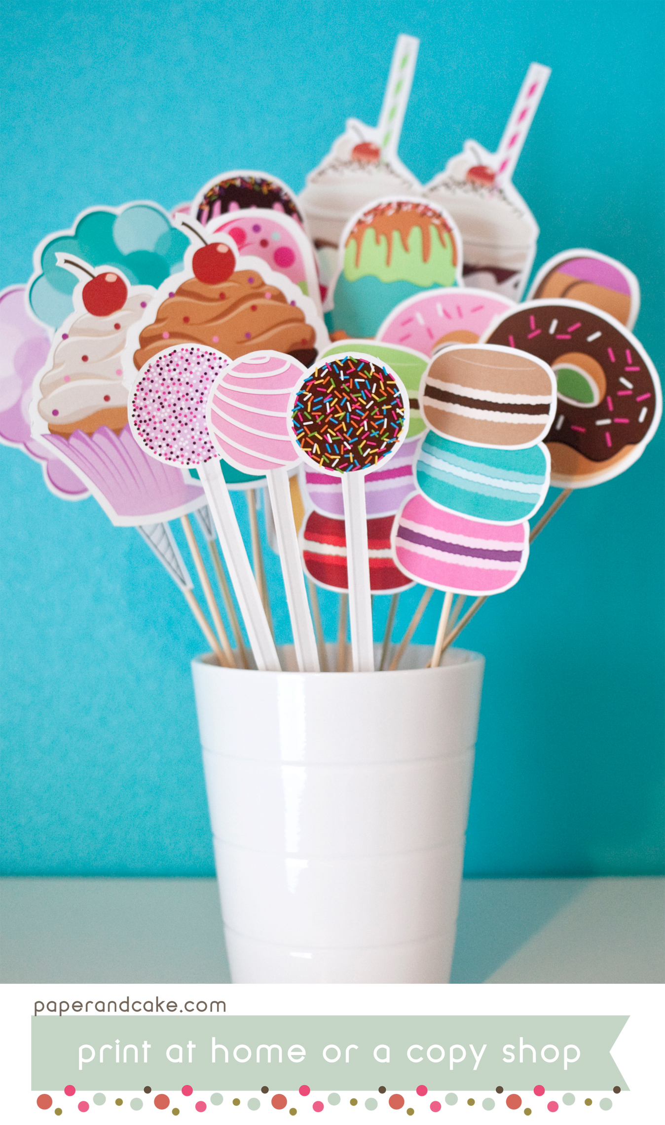Sweet Shoppe Printable Photo Booth Props