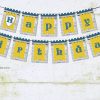 Medieval Knights Happy Birthday Pennant Banner