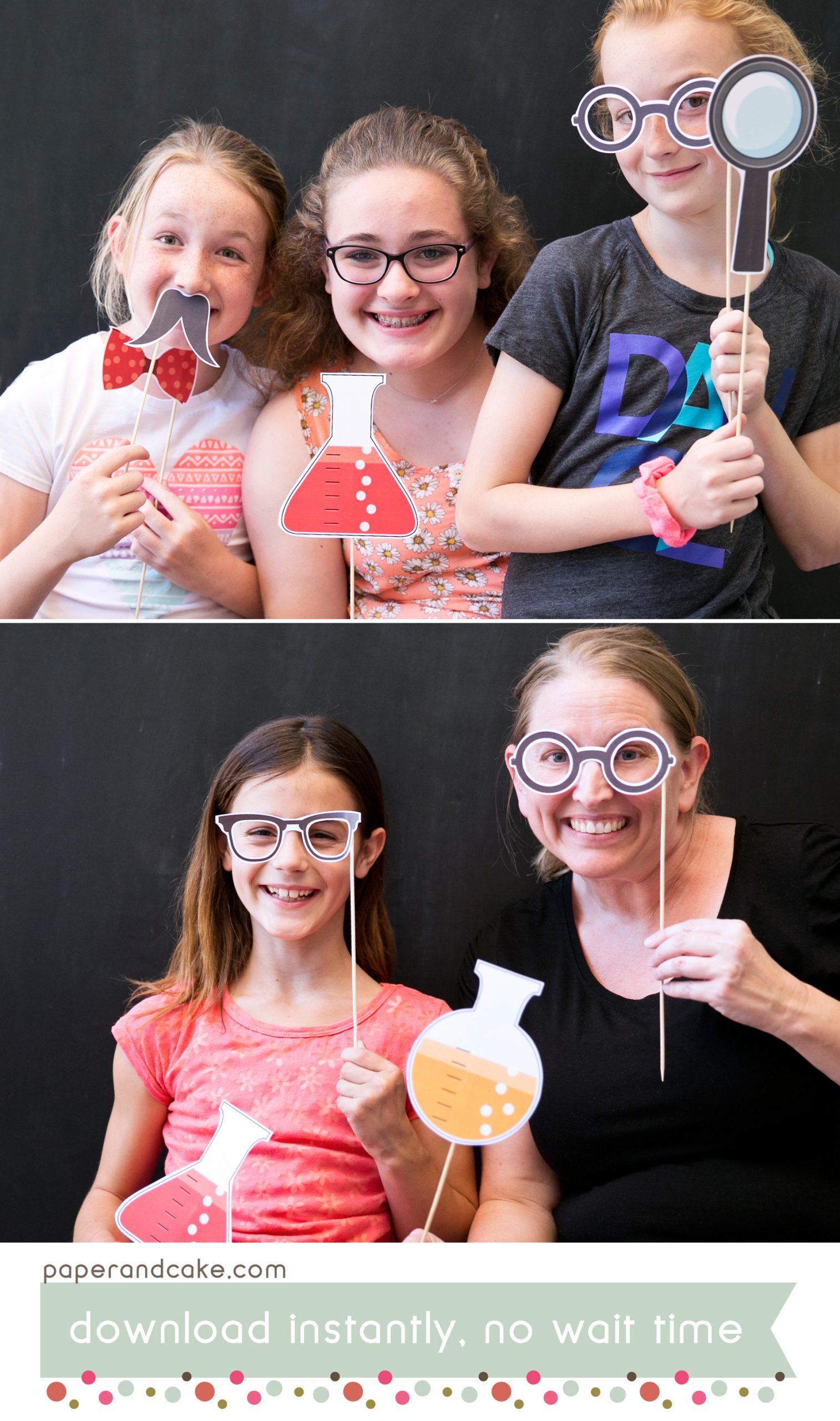 Science Printable Photo Booth Props