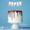 Bouncy Ball Mini-Bunting Cake Topper