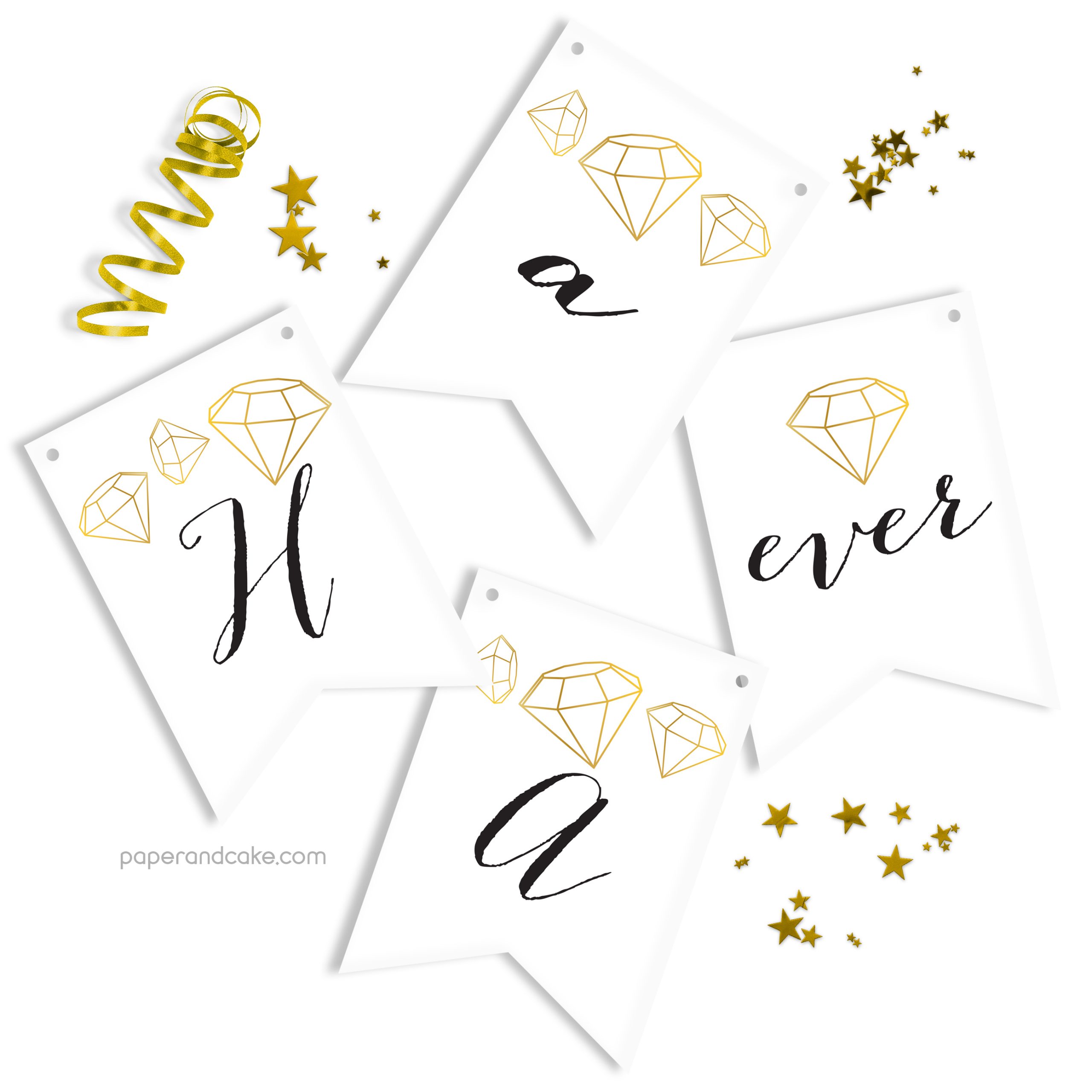 Happily ever After Bridal Pennant Banner