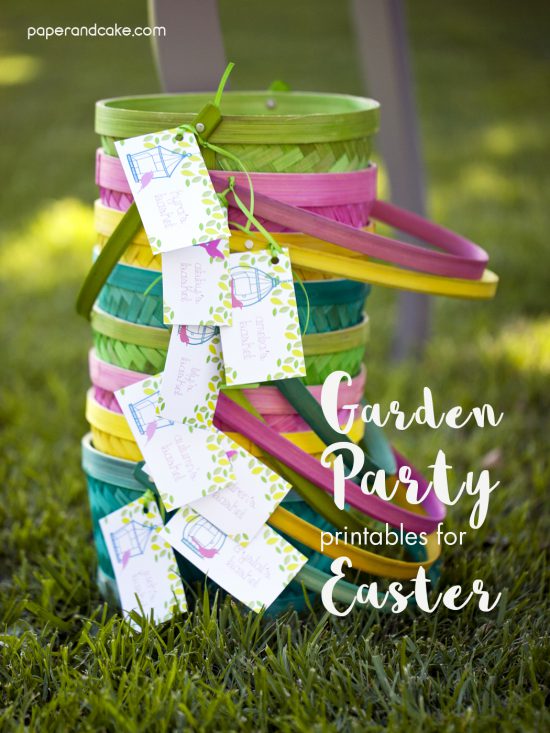 Garden Party Printables For Easter Paper And Cake Paper And Cake