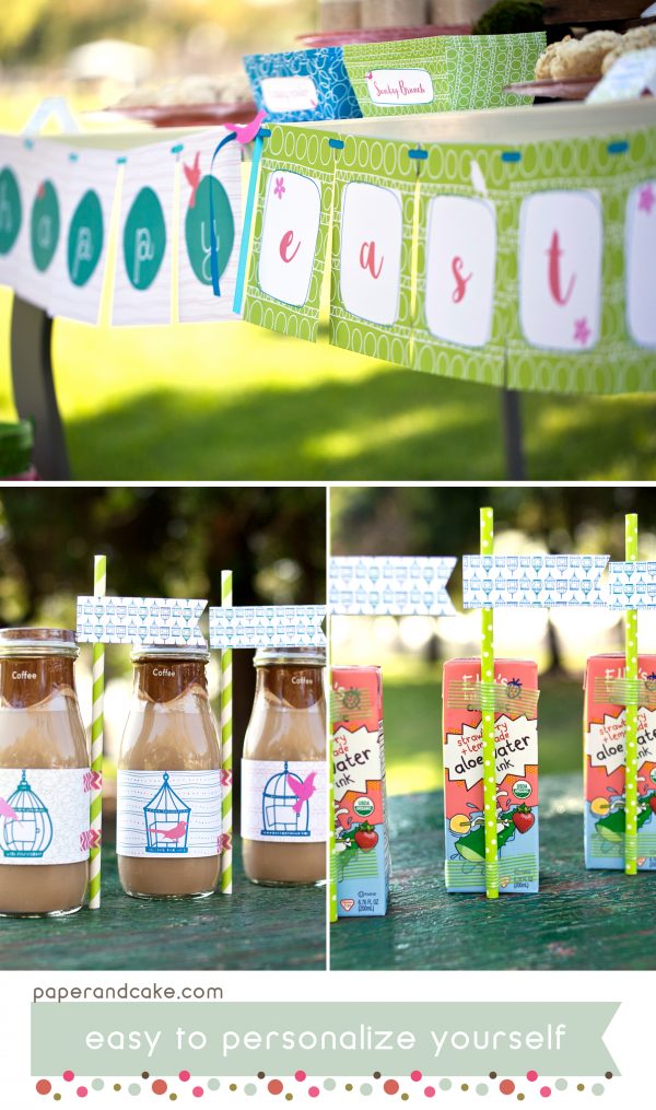 Garden Printable Party - Paper and Cake