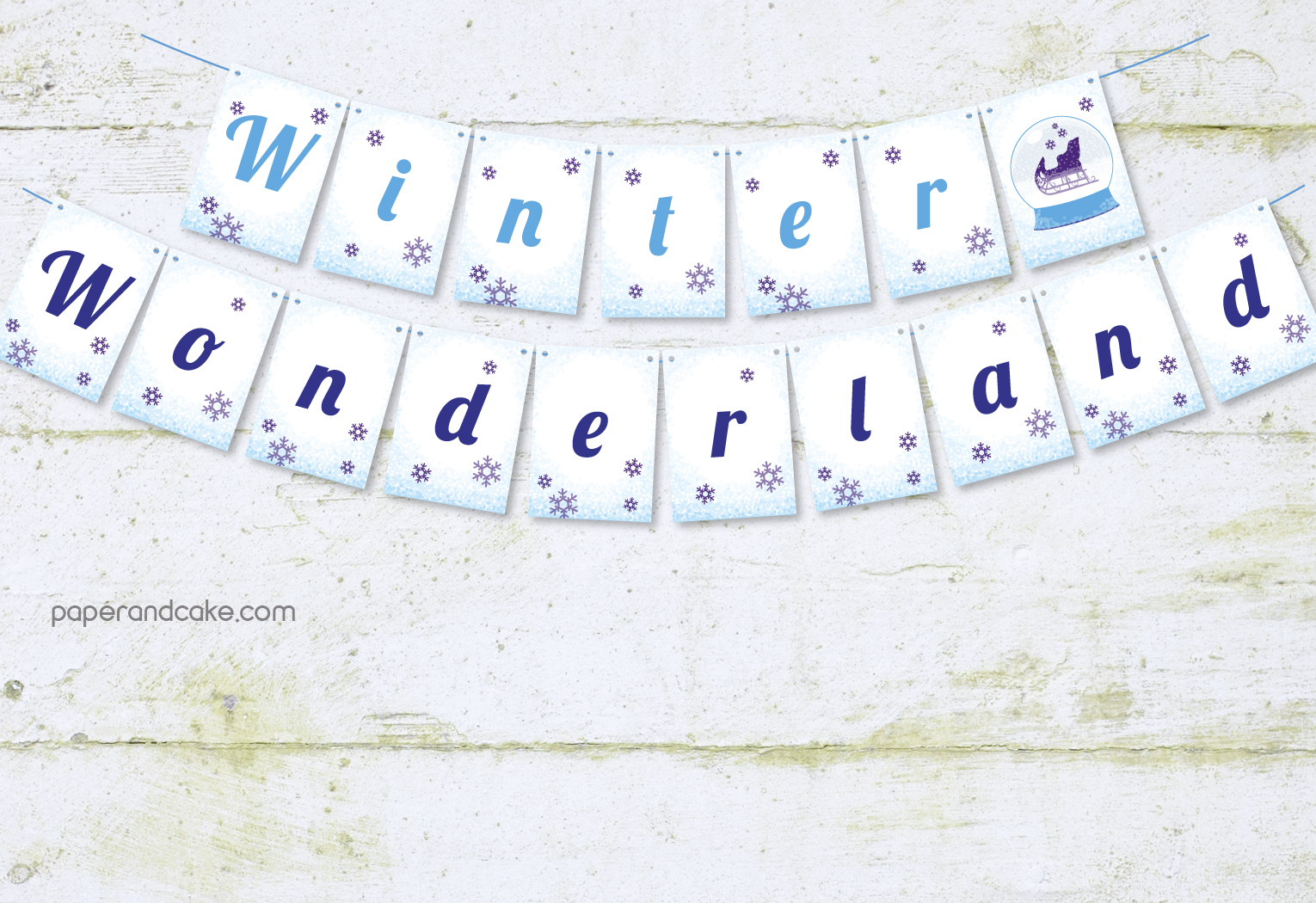 Winter Wonderland Pennant Banner