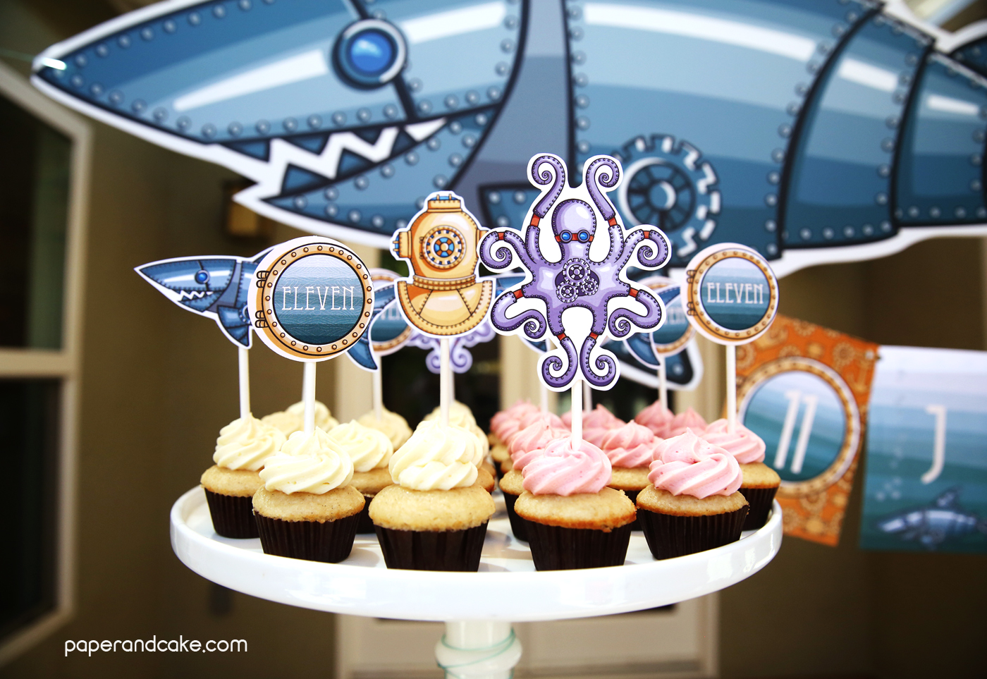 Steampunk Cupcake Toppers Paper And Cake Paper And Cake