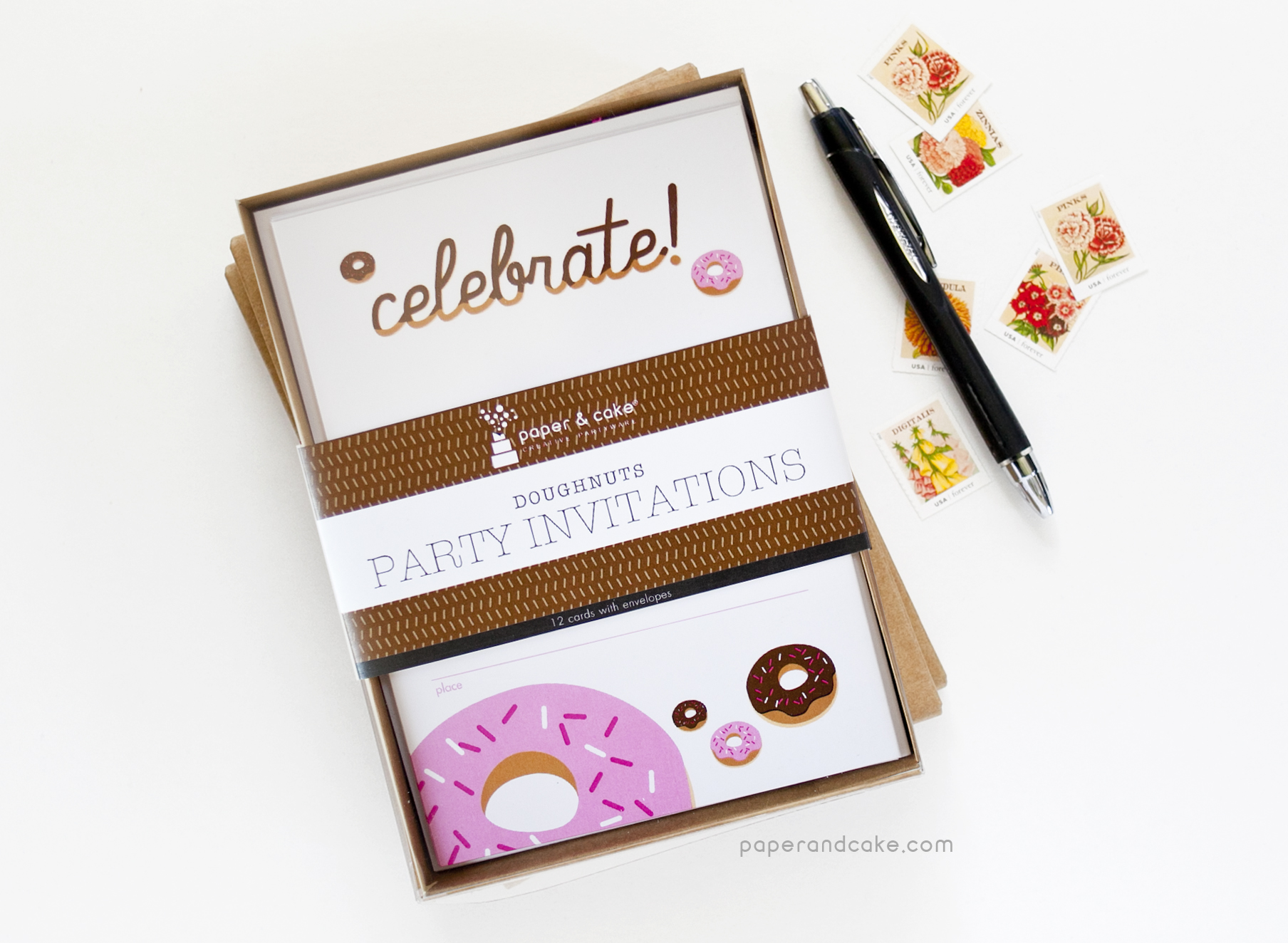 Donuts Fill-In Invitations