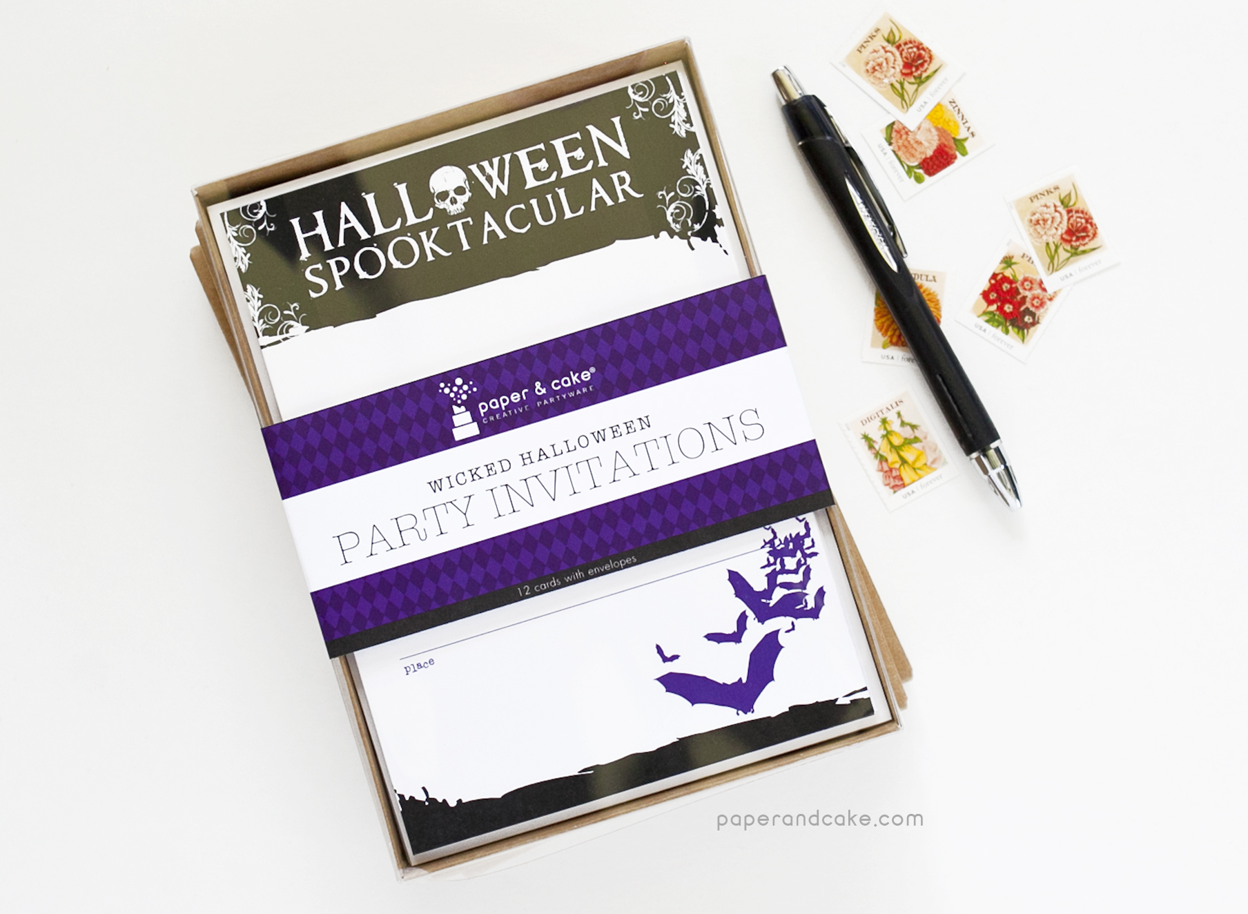 Wicked Halloween Fill-In Invitations