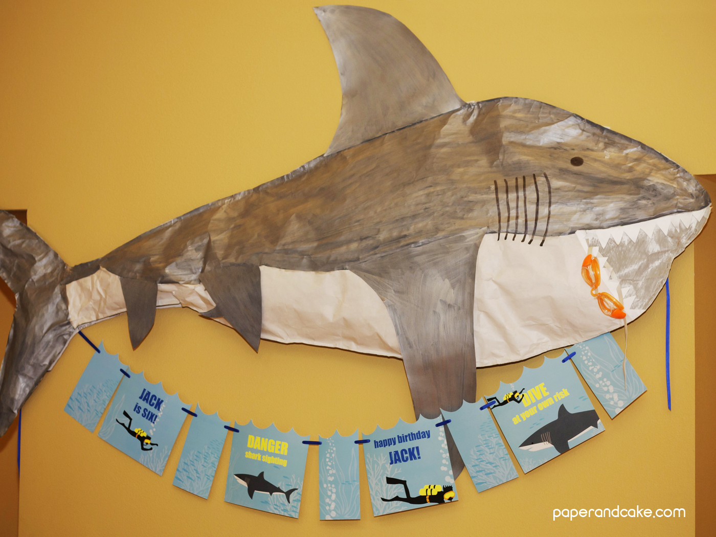 shark and SCUBA birthday party guide