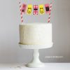 bbq Mini-Bunting Cake Topper