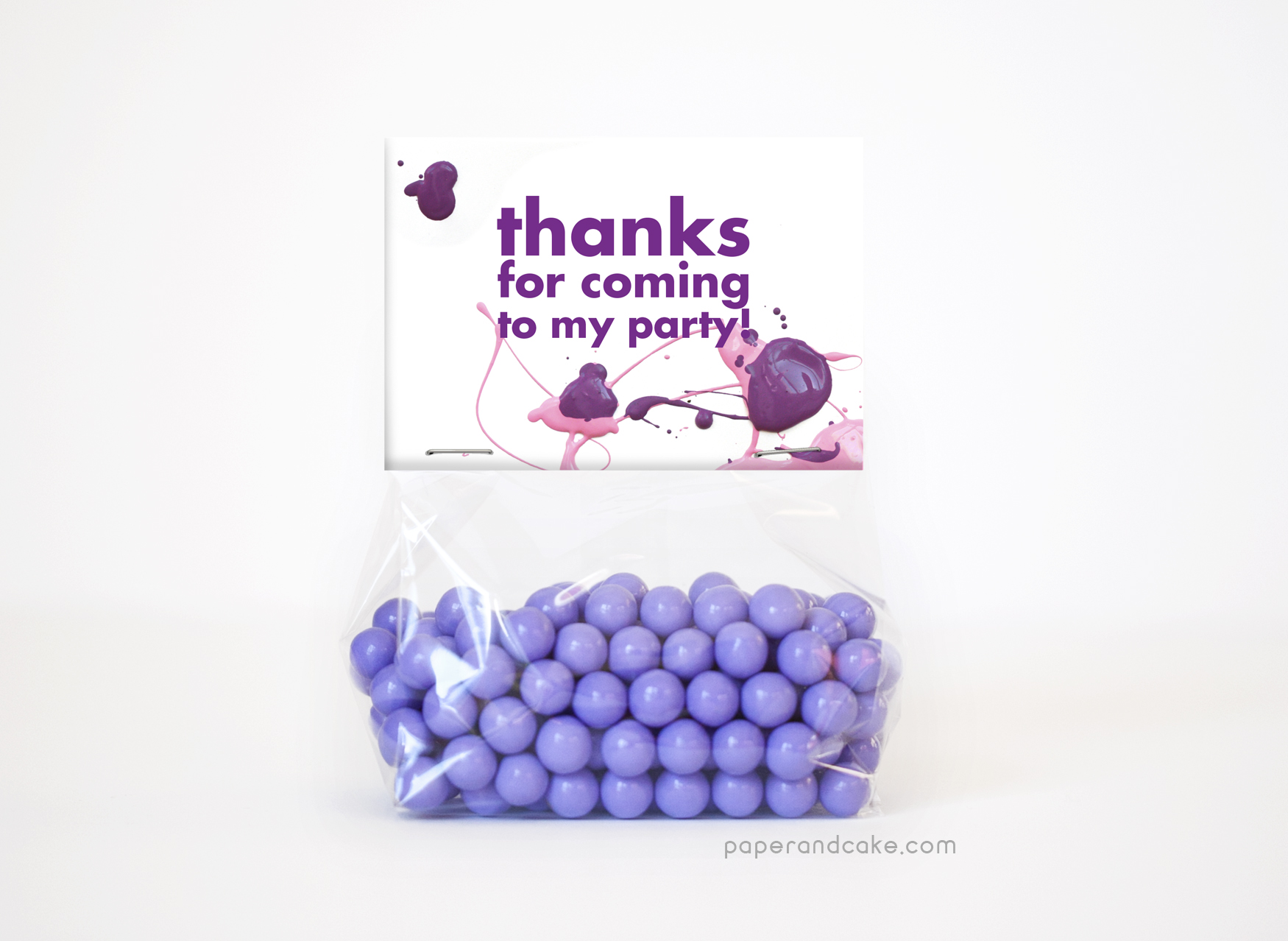 Art Party Favor Kit for 12 - Paper and Cake