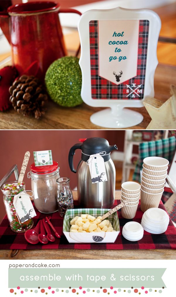 Rustic Holiday Printable Party - Paper And Cake