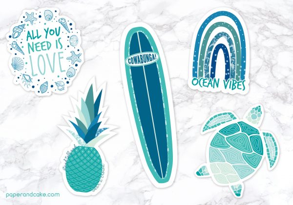 Ocean Sticker pack - Paper and Cake