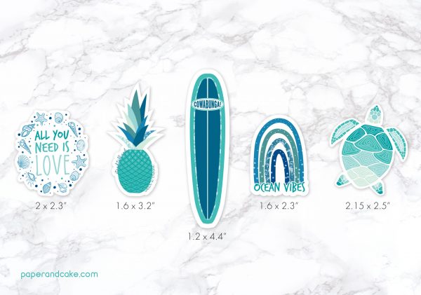 Ocean Sticker pack - Paper and Cake