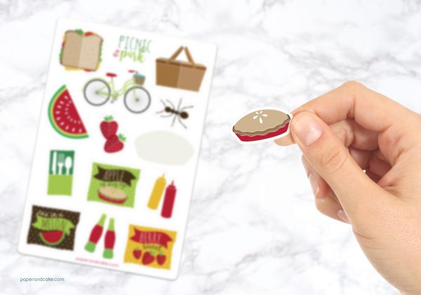 Picnic Sticker Sheet - Paper and Cake